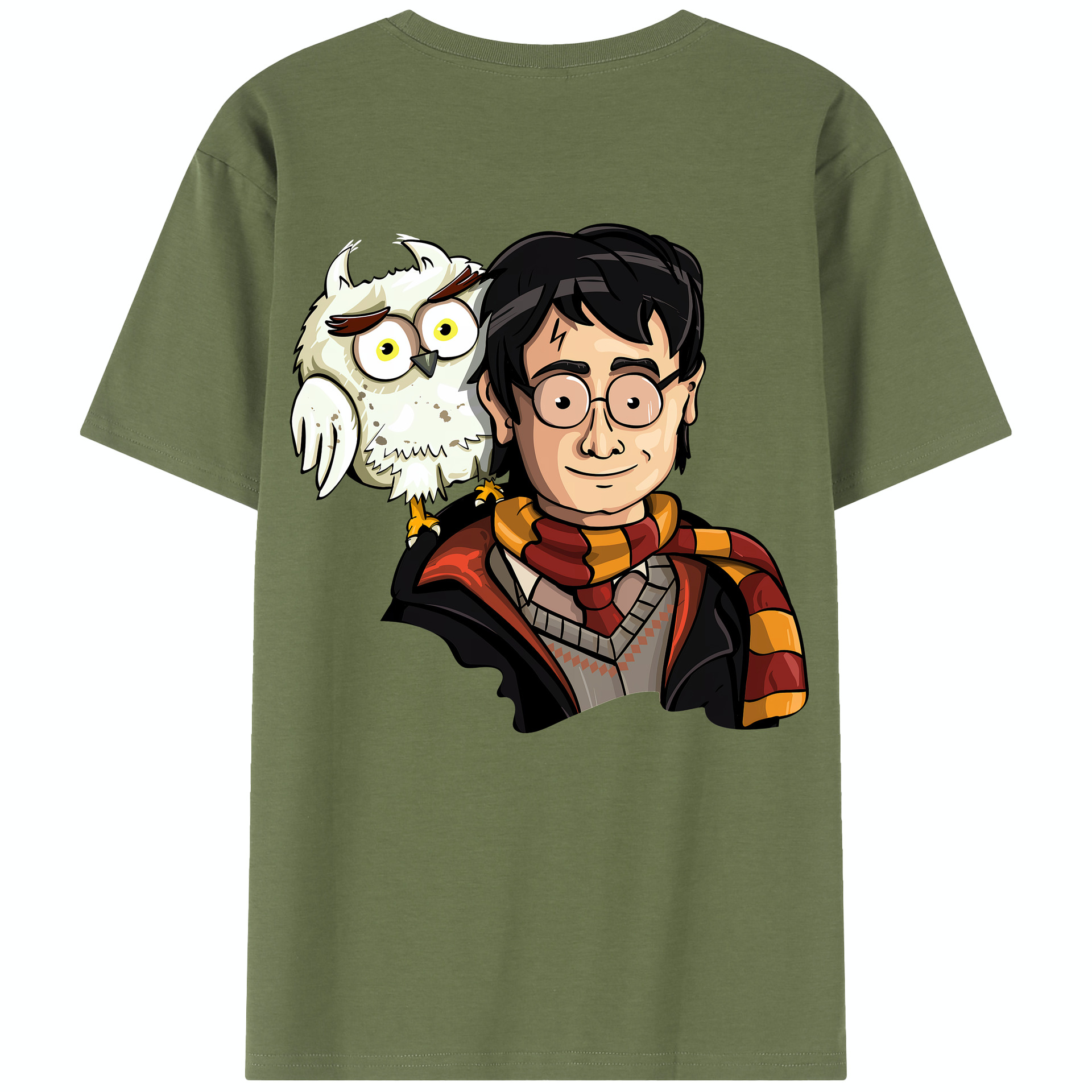 （画像用） Harry Potter ハリー・ポッターシリーズ 綿100％半袖Tシャツ（背面プリント）